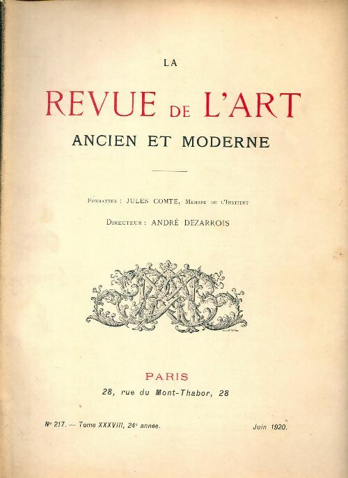 Livrenpoche : Revue de l'art ancien et moderne n°217 - Collectif - Livre
