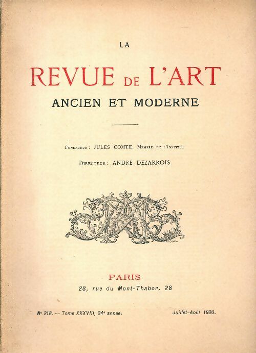 Livrenpoche : Revue de l'art ancien et moderne n°218 - Collectif - Livre