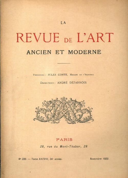 Livrenpoche : Revue de l'art ancien et moderne n°220 - Collectif - Livre