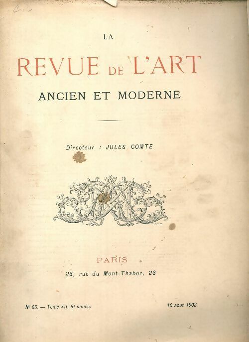 Livrenpoche : Revue de l'art ancien et moderne n°65 - Collectif - Livre