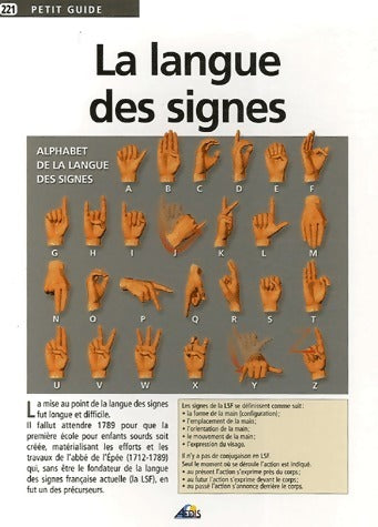 Livrenpoche : La langue des signes - Bruno Leprieur - Livre