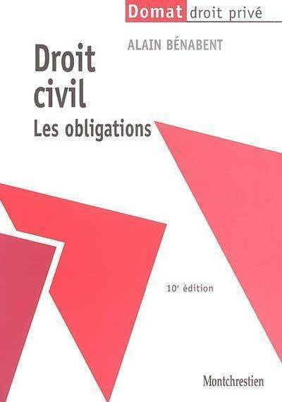 Livrenpoche : Droit civil : Les obligations - Alain Bénabent - Livre