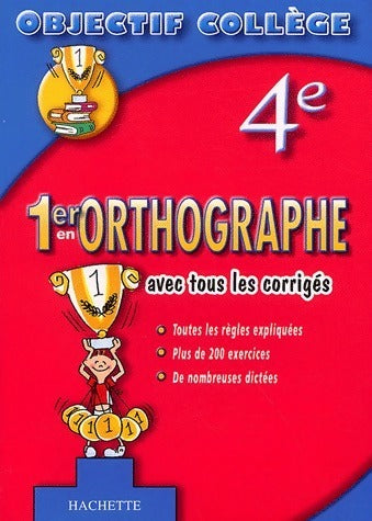 Livrenpoche : 1er en orthographe 4e - Collectif - Livre