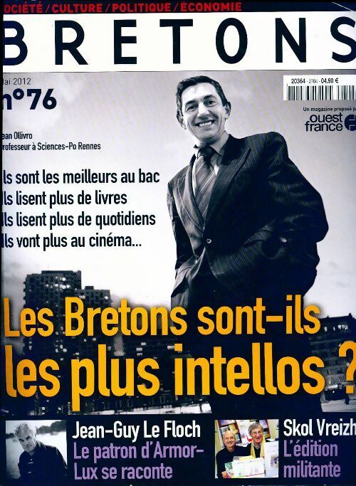Livrenpoche : Bretons n°76 : Les bretons sont-ils les plus intellos ? - Collectif - Livre