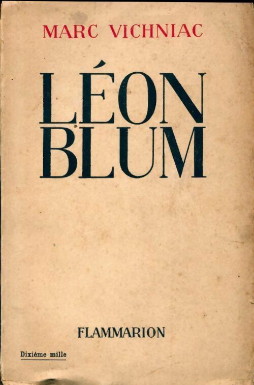 Livrenpoche : Léon Blum - Marc Vichniac - Livre
