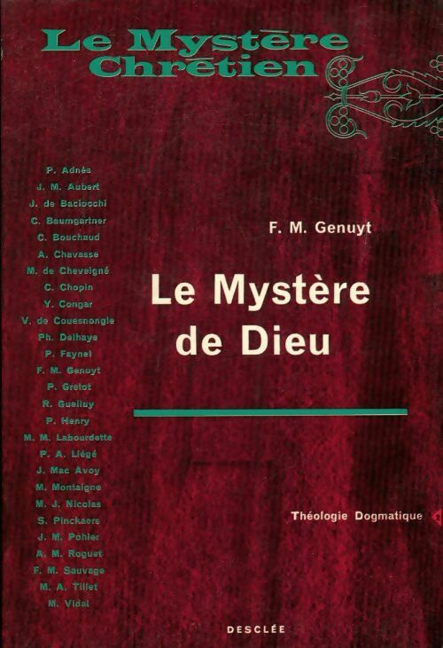 Livrenpoche : Le mystère de Dieu - Collectif - Livre