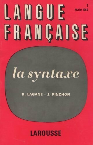 Livrenpoche : La syntaxe - Robert Lagane, J. Pinchon - Livre