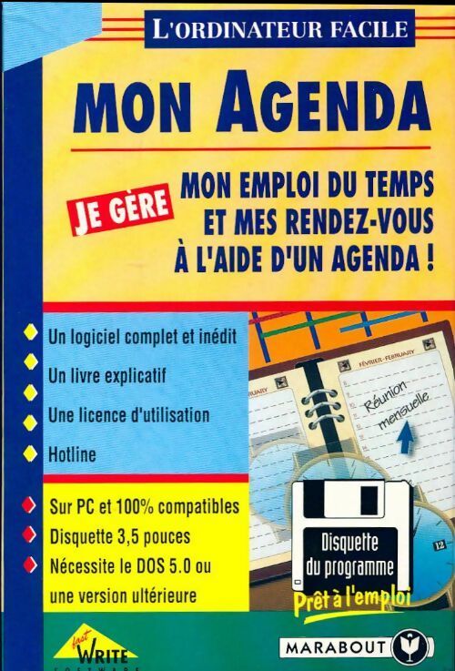 Livrenpoche : Mon agenda. L'ordinateur facile - Inconnu - Livre