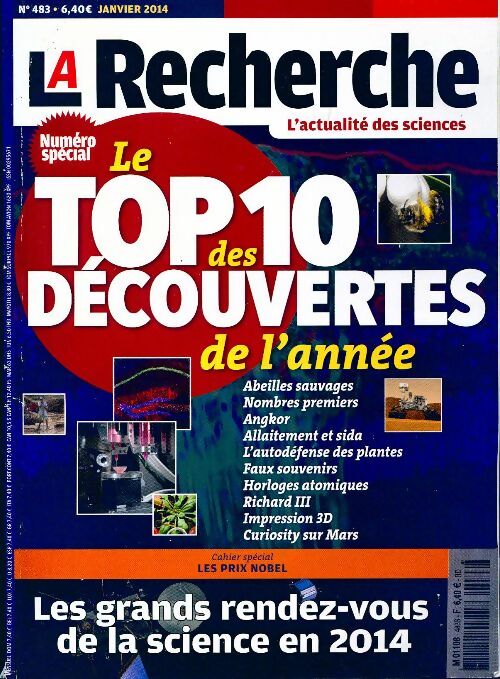Livrenpoche : La recherche n°483 : Le top 10 des découvertes le l'année - Collectif - Livre