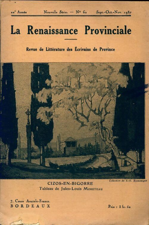 Livrenpoche : La renaissance provinciale n°62 - Collectif - Livre