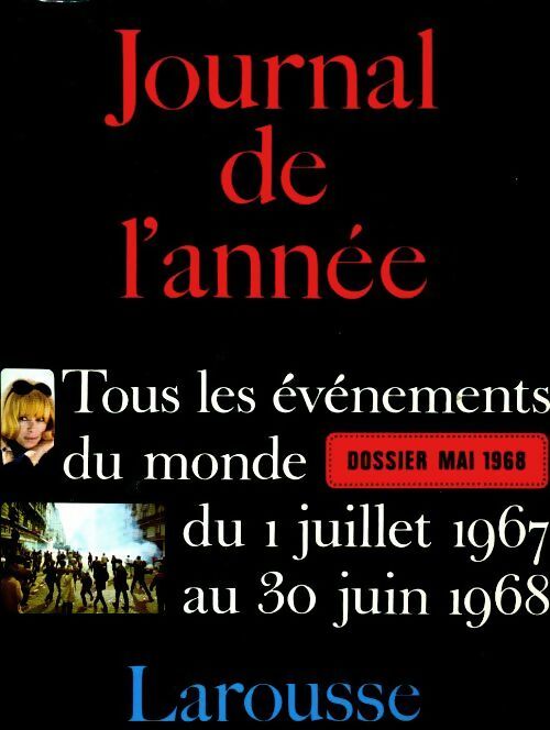Livrenpoche : Journal de l'année 1967-1968 - Collectif - Livre