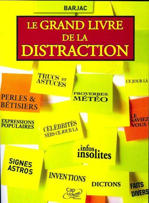 Livrenpoche : Le grand livre de la distraction - Barjac - Livre