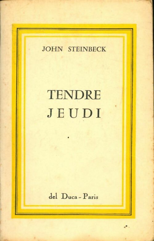 Livrenpoche : Tendre jeudi - John Steinbeck - Livre
