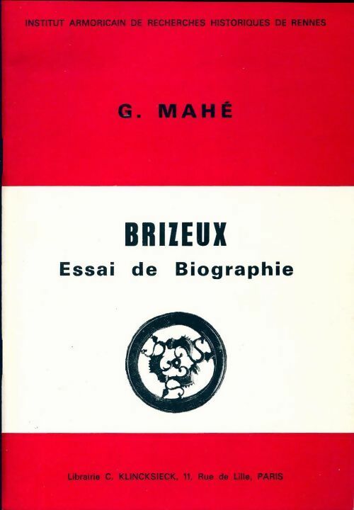 Livrenpoche : Brizeux. Essai de biographie - G. Mahé - Livre