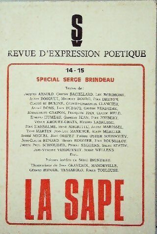 Livrenpoche : La sape n°14-15 : Spécial Serge Brindeau - Collectif - Livre