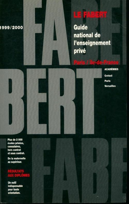 Livrenpoche : Le Fabert Paris / Ile-de-France 1999-2000 - Collectif - Livre