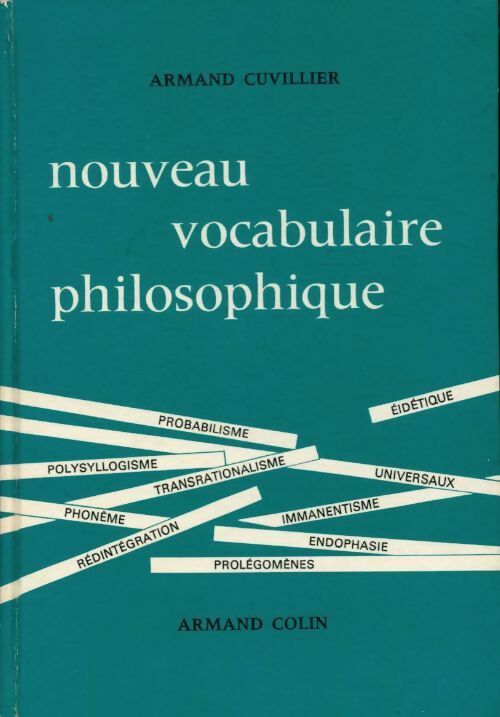 Livrenpoche : Nouveau vocabulaire philosophique - Armand Cuvillier - Livre