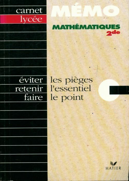 Livrenpoche : Mathématiques seconde - Jean-Dominique Picchiottino - Livre