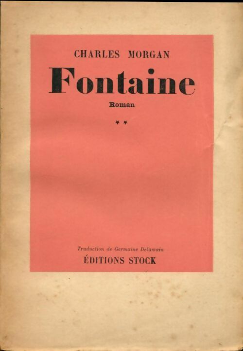 Livrenpoche : Fontaine - Charles Morgan - Livre