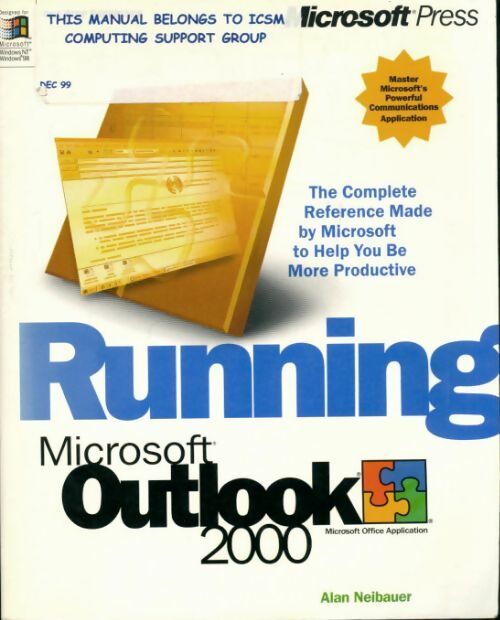 Livrenpoche : Running microsoft outlook 2000 - Alan R. Neibauer - Livre
