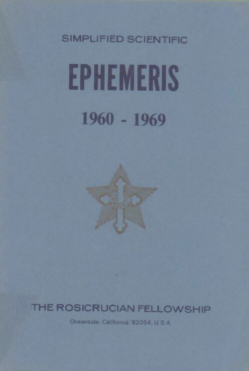 Livrenpoche : Simplified scientific ephemeris 1960-1969 - Collectif - Livre