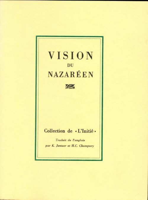 Livrenpoche : Vision du nazaréen - Inconnu - Livre