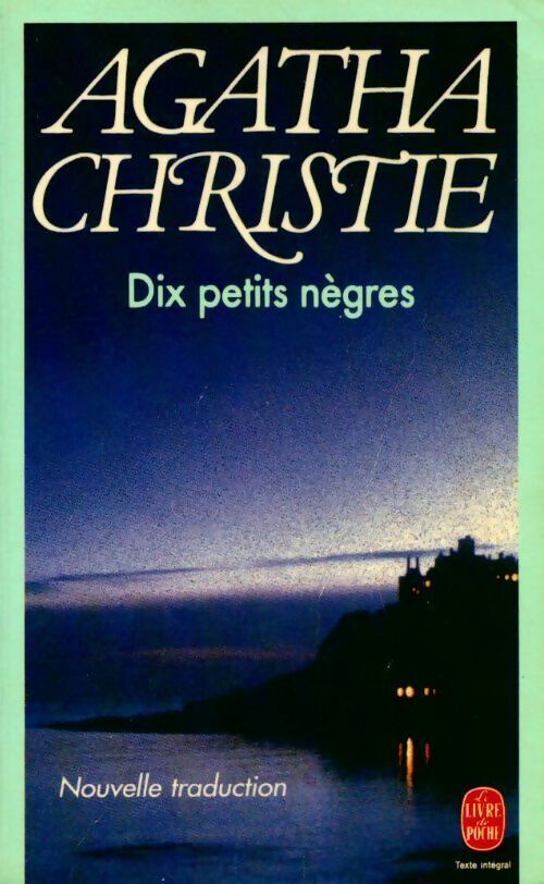 Dix petits nègres - Agatha Christie - Livre