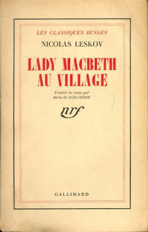 Livrenpoche : Lady Macbeth au village - Nicolas Leskov - Livre