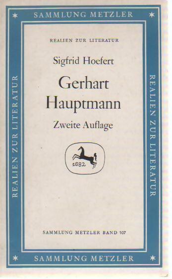 Livrenpoche : Gerhart hauptmann - Sigfrid Hoefert - Livre