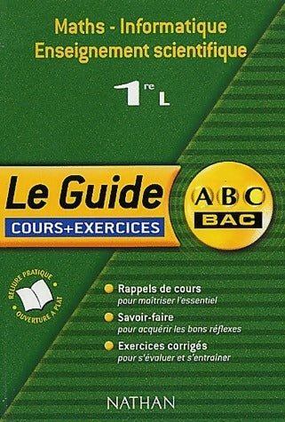 Livrenpoche : Maths - informatique enseignement scientifique 1ère L - Collectif - Livre