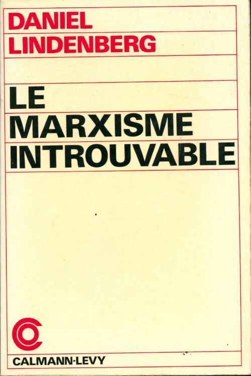 Livrenpoche : Le marxisme introuvable - Daniel Lindenberg - Livre