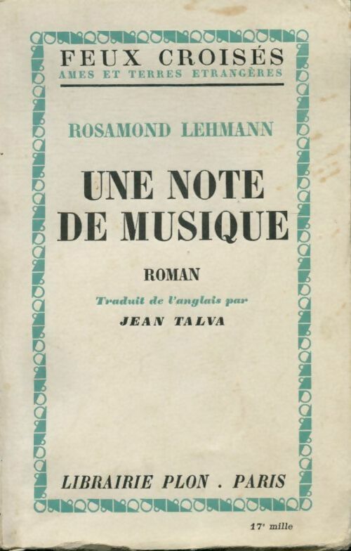 Livrenpoche : Une note de musique - Rosamond Lehmann - Livre