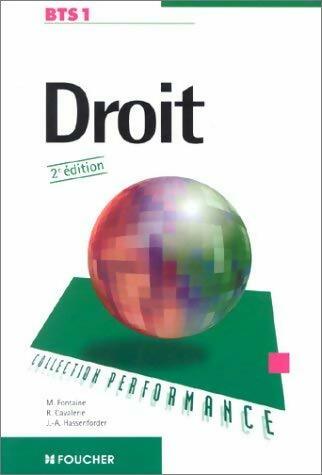 Livrenpoche : Droit BTS 1ère année - Michelle Fontaine - Livre