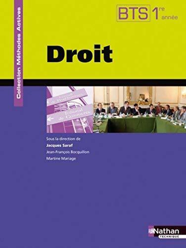 Livrenpoche : Droit  BTS 1ère année - Collectif - Livre