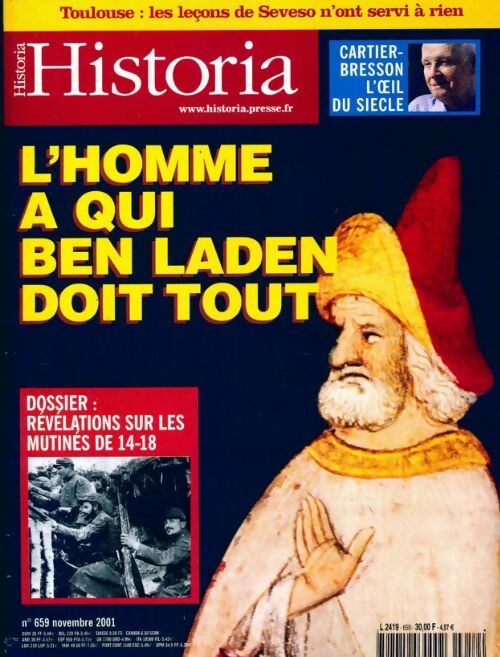 Livrenpoche : Historia n°659 : L'homme à qui Ben Laden doit tout - Collectif - Livre