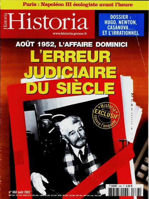 Livrenpoche : Historia n°668 : L'erreur judiciaire du siècle - Collectif - Livre