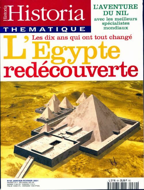Livrenpoche : Historia thématique n°69 : L'Egypte redécouverte - Collectif - Livre