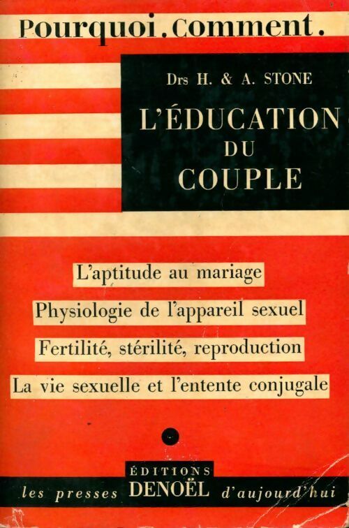 Livrenpoche : L'éducation du couple - H. Stone - Livre