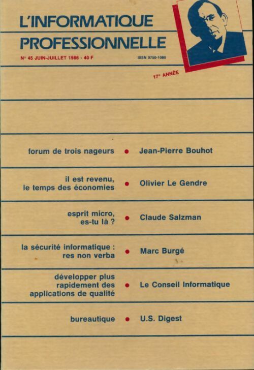 Livrenpoche : L'informatique professionnelle n°45 - Collectif - Livre