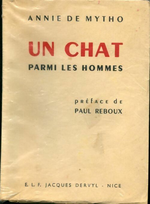 Livrenpoche : Un chat parmi les hommes - Annie De Mytho - Livre