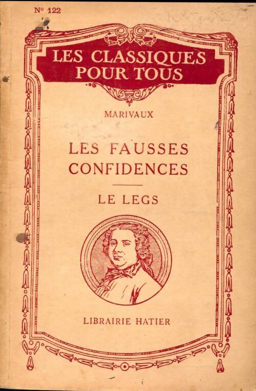Les fausses confidences / Le legs - Marivaux - Livre