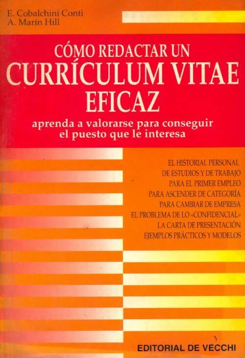Livrenpoche : Como redactar un curriculum vitae eficaz - Collectif - Livre