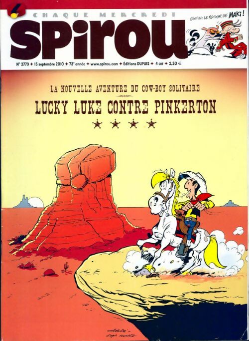 Livrenpoche : Spirou n°3779 : Lucky Luke contre Pinkerton - Collectif - Livre