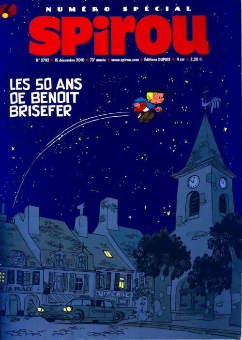 Livrenpoche : Spirou n°3792 : Les 50 ans de Benoît Brisefer - Collectif - Livre