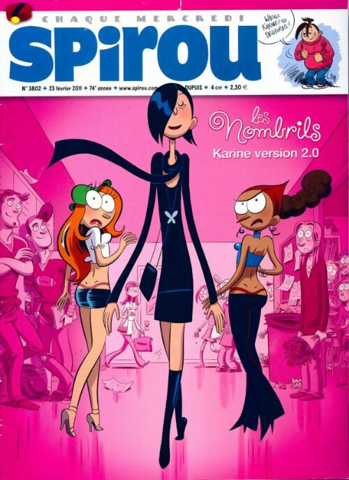 Livrenpoche : Spirou n°3802 : Les nombrils. Karine version 2.0 - Collectif - Livre