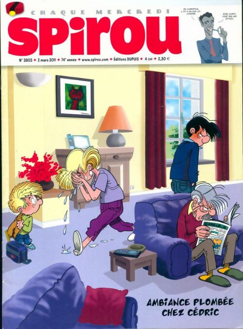 Livrenpoche : Spirou n°3803 : Ambiance plombée chez Cédric - Collectif - Livre