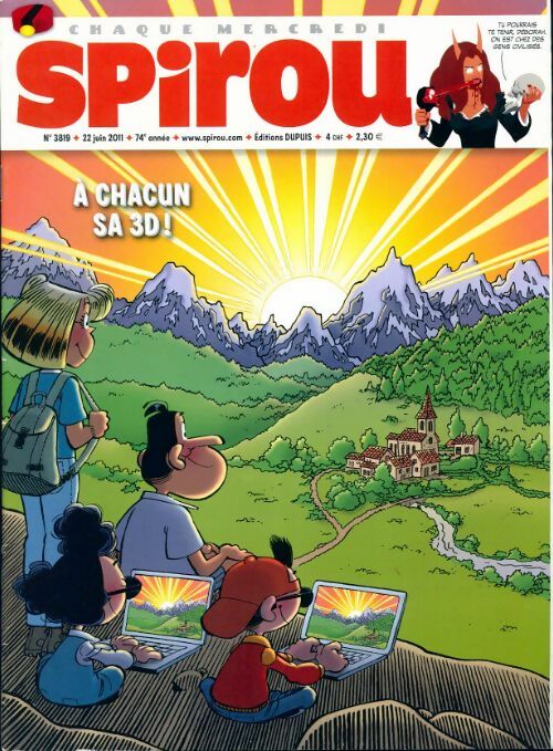 Livrenpoche : Spirou n°3819 : A chacun sa 3D - Collectif - Livre