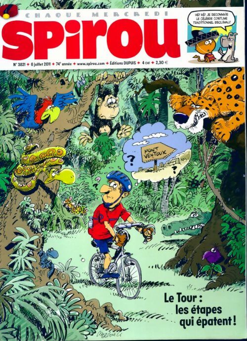 Livrenpoche : Spirou n°3821 : Le Tour : les étapes qui épatent ! - Collectif - Livre