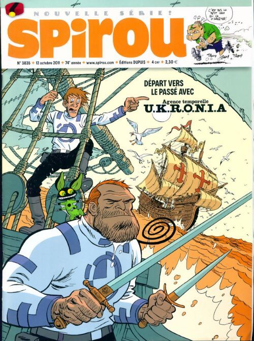 Livrenpoche : Spirou n°3835 : Départ vers le passé avec UKRONIA - Collectif - Livre