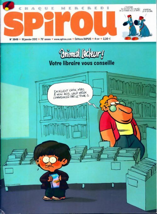 Livrenpoche : Spirou n°3849 : Animal lecteur ! - Collectif - Livre